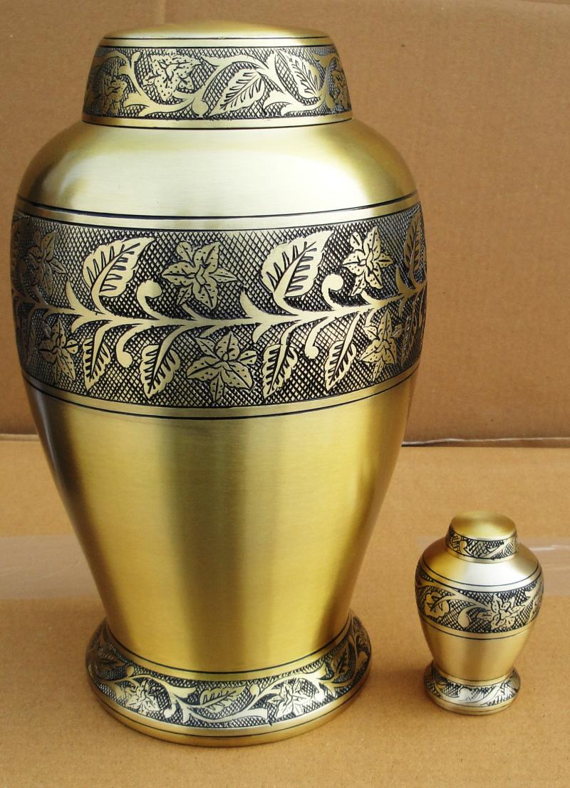 Soulful Peace Brass Urns