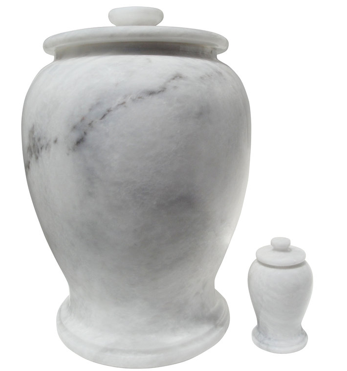 White_Marble_cremation_urn_set